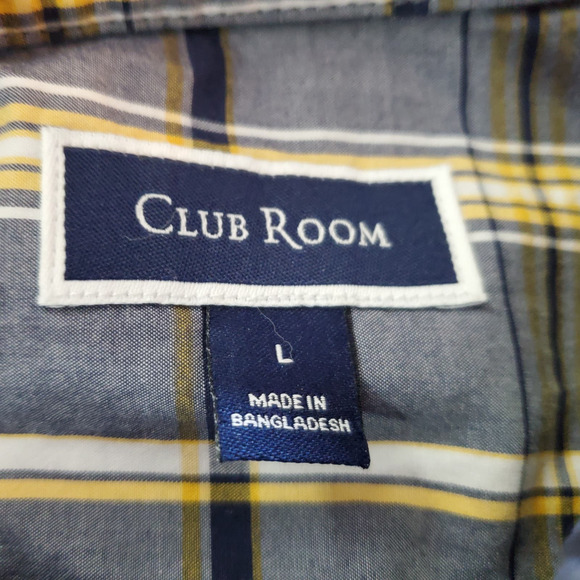 Nautica Tasso Elba Club Room John Ashford Men's L Casual Button Down Shirts 4ct - Picture 7 of 15